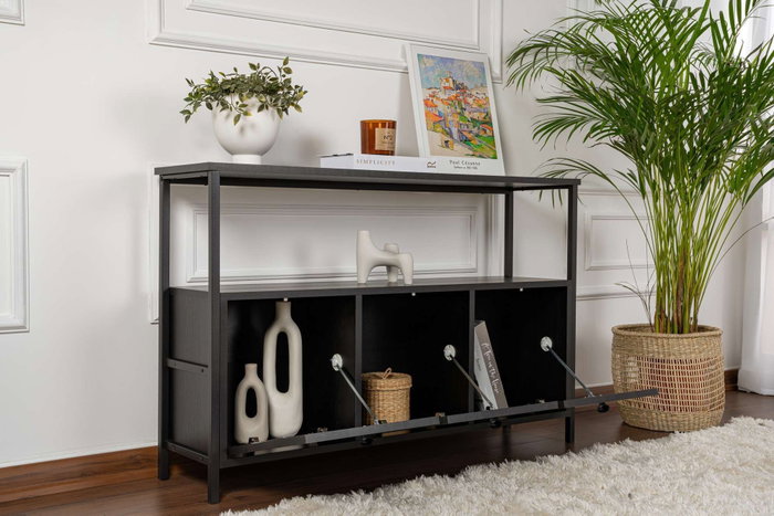 Nordure Consola Solace Madera Negra y Negra